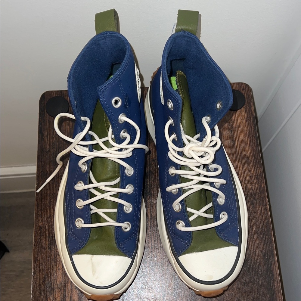 Converse Navy and White High-Tops